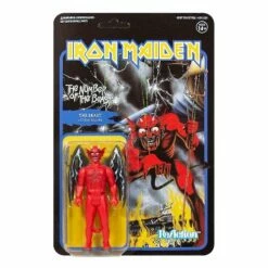 SUPER7 Iron Maiden: ReAction - The Number Of The Beast (Album Art) Action Figure (10cm)