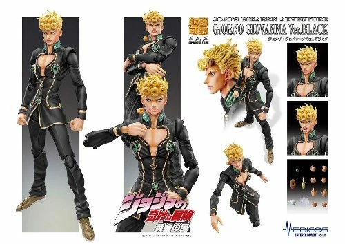 JoJo's Bizarre Adventure Part5 - Chozokado (Giorno Giovanna Ver. Black) Φιγούρα Δράσης (15cm) 4 JoJo's Bizarre Adventure Part5 - Chozokado (Giorno Giovanna Ver. Black) Φιγούρα Δράσης (15cm) - Image 2