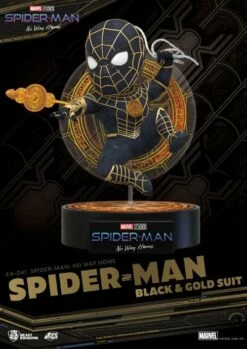 BEAST KINGDOM Φιγούρα Spider-Man: No Way Home: Egg Attack - Spider-Man Black & Gold Suit Statue (18cm)