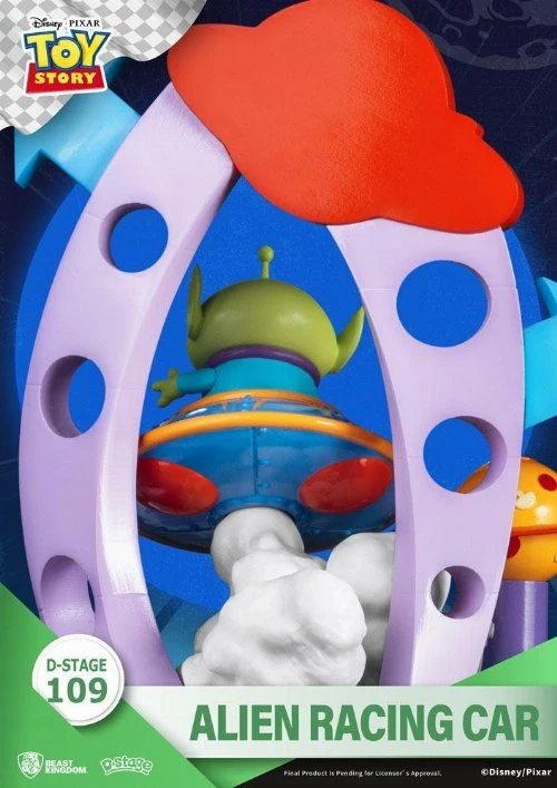 BEAST KINGDOM Toy Story: D-Stage - Alien Racing Car Statue (15cm) 5 BEAST KINGDOM Toy Story: D-Stage - Alien Racing Car Statue (15cm) - Image 3