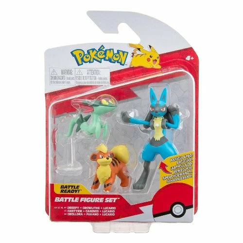 JAZWARES Pokemon - Growlithe, Dreepy & Lucario 3-Pack Φιγούρες Δράσης (5cm) 3 JAZWARES Pokemon - Growlithe, Dreepy & Lucario 3-Pack Φιγούρες Δράσης (5cm)