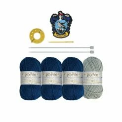 Harry Potter - Ravenclaw Beanie Hat Knitting Kit -EFANTASY εκπτώσεις 226153 7 0500 harry potter ravenclaw beanie hat knitting kit